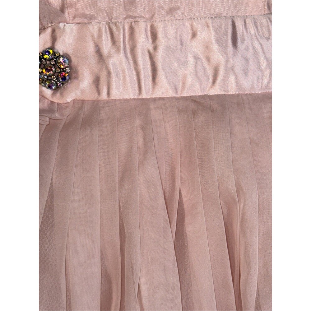 Vintage 50s Cupcake Dress Size XXS Pink Tulle Fit & Flare Prom Formal Junior 7 - Picture 4 of 16
